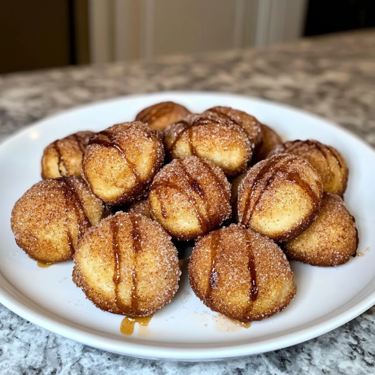 2-Zutaten Luftfritteuse Donut Bisse