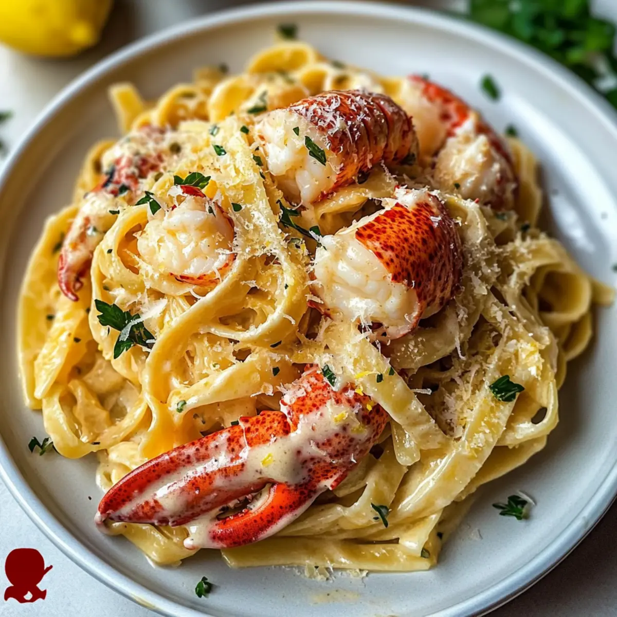 Cremige Hummer-Pasta