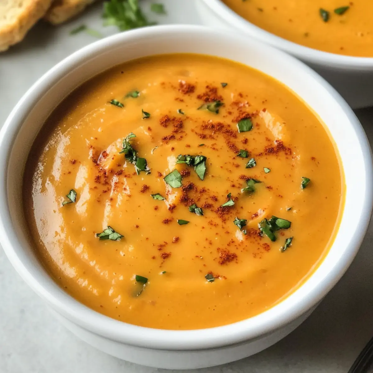 Einfache Süßkartoffelsuppe