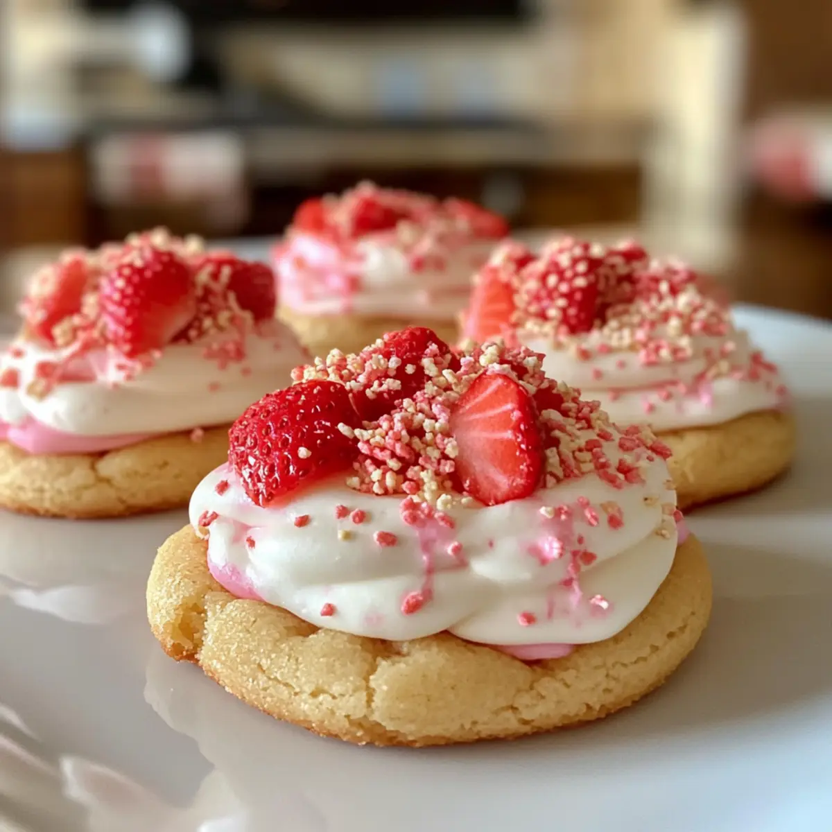 Erdbeer-Crunch-Kekse