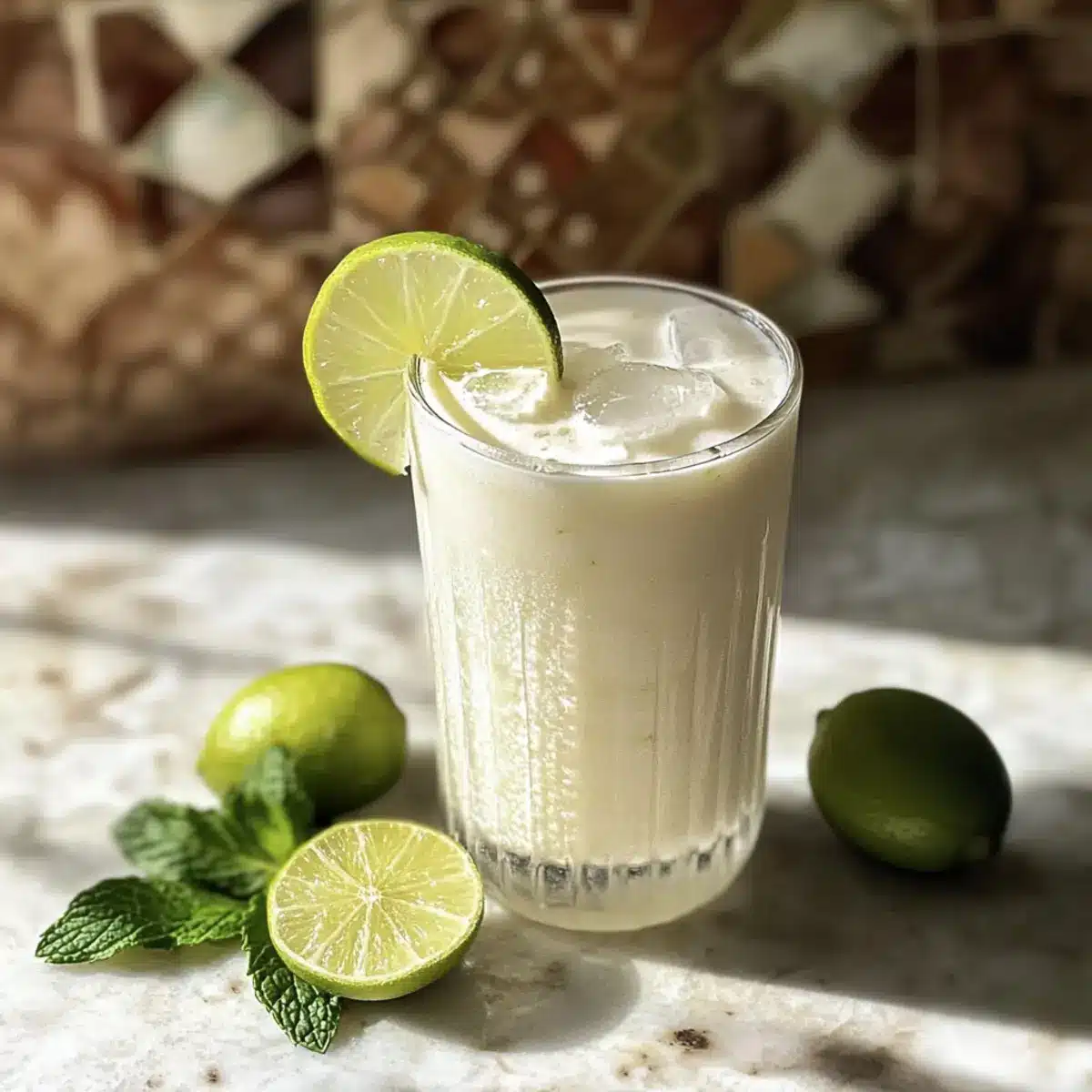 Cremige Kokosmilch Brasilianische Limonade