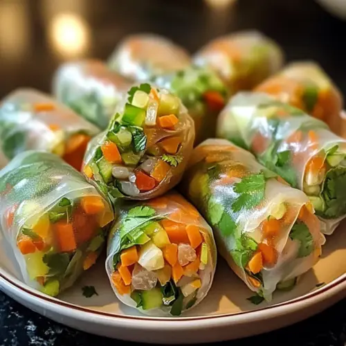 Knusprige Reispapier-Frühlingsrollen