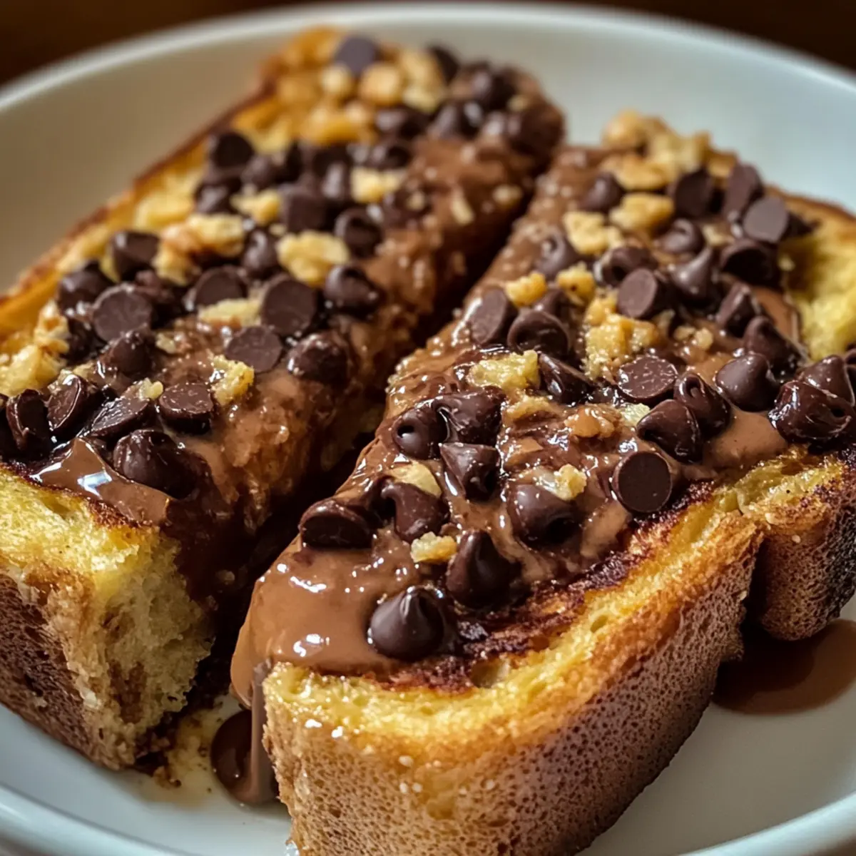 Erdnussbutter Schokoladen French Toast