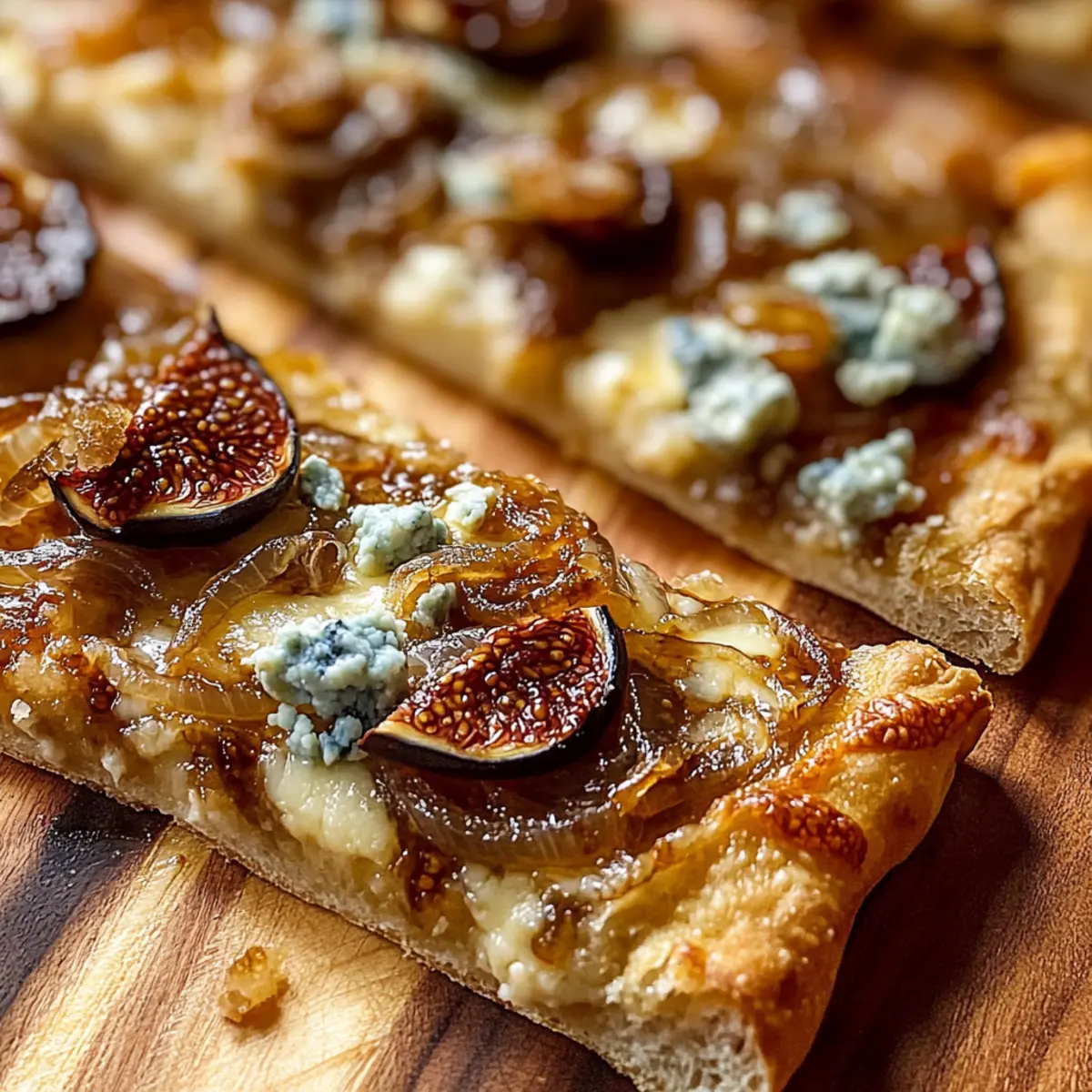 Feigen- und karamellisierte Zwiebel-Fladenbrot