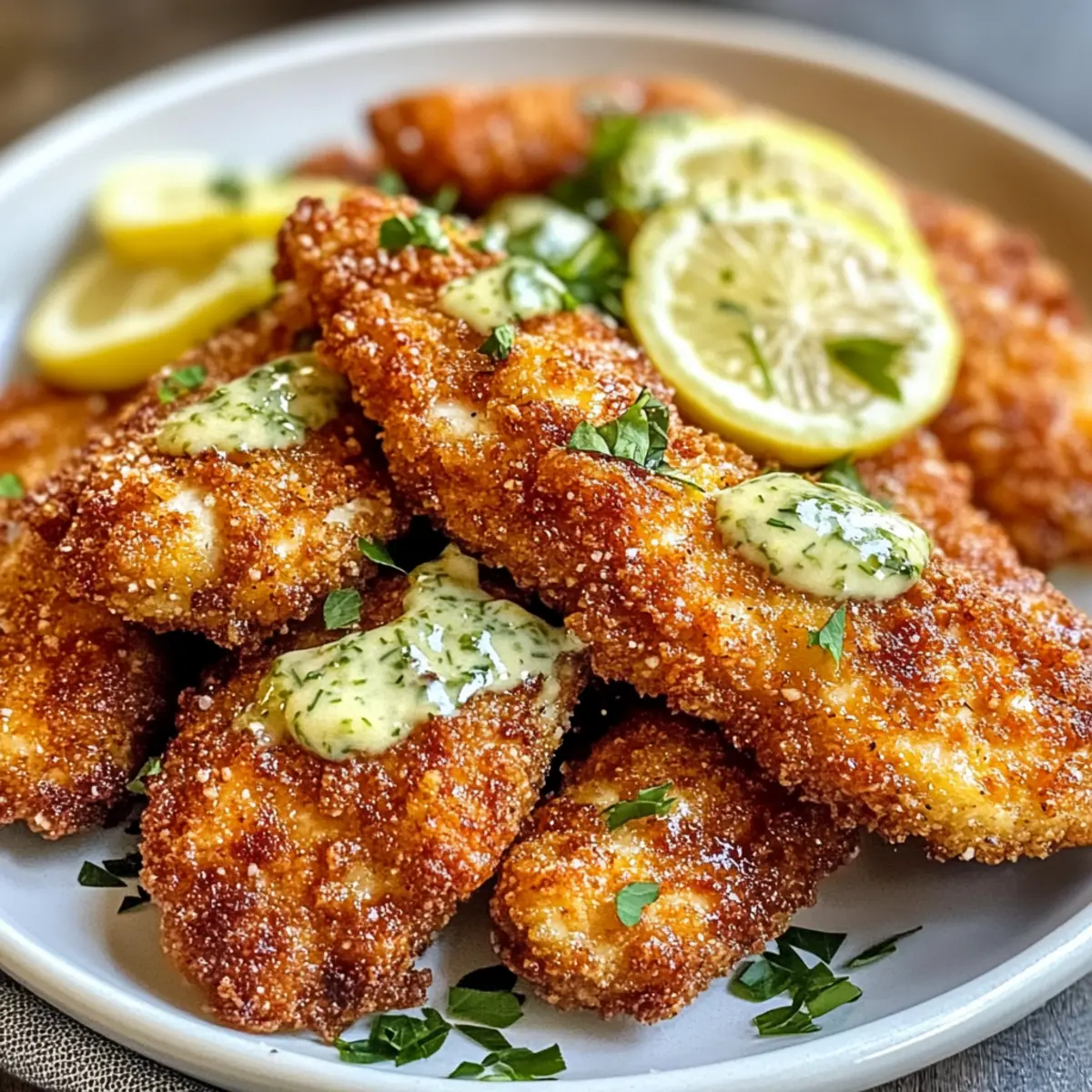 Das Beste Knusprige Dill Gurken Parmesan Hähnchen